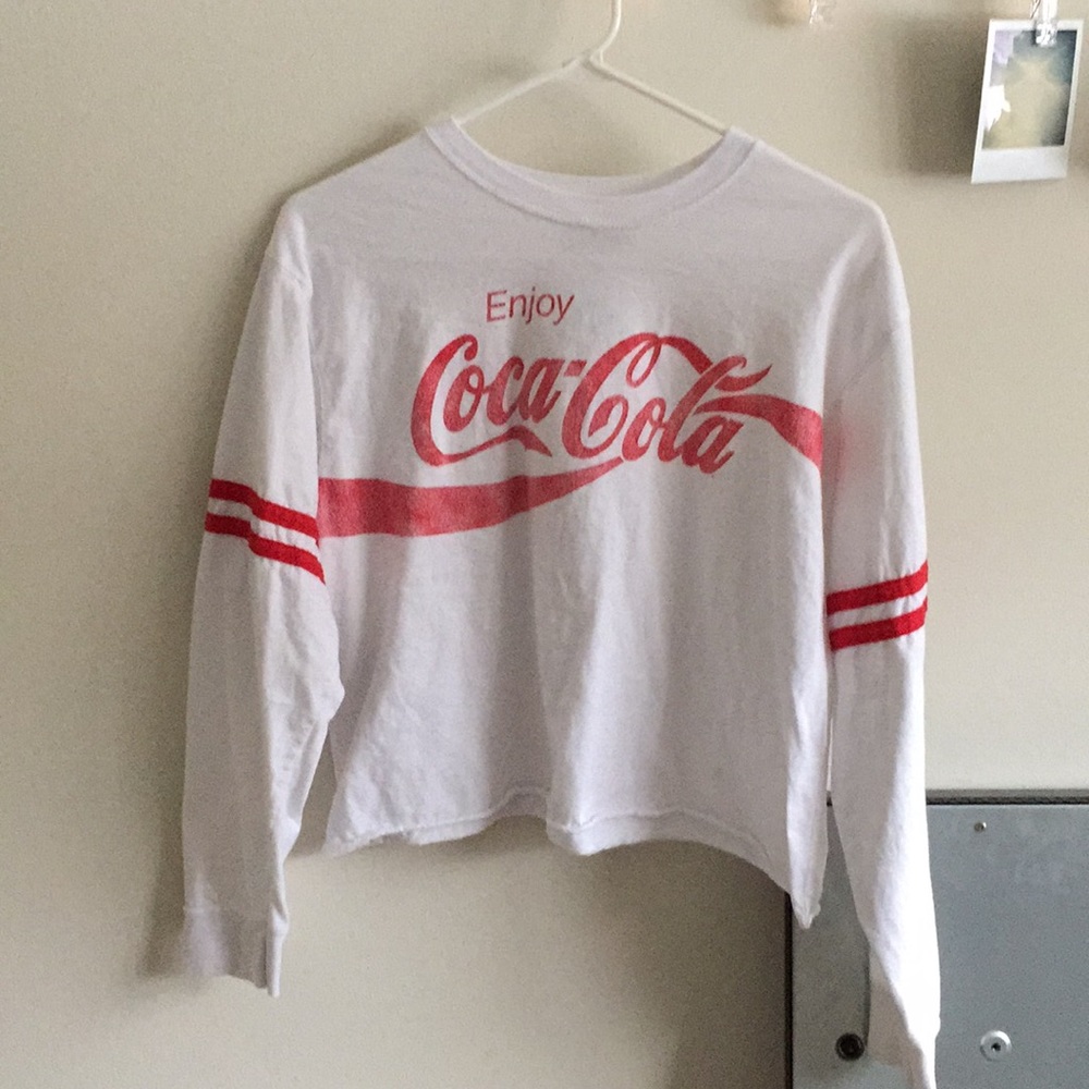 Coca-Cola white crop top